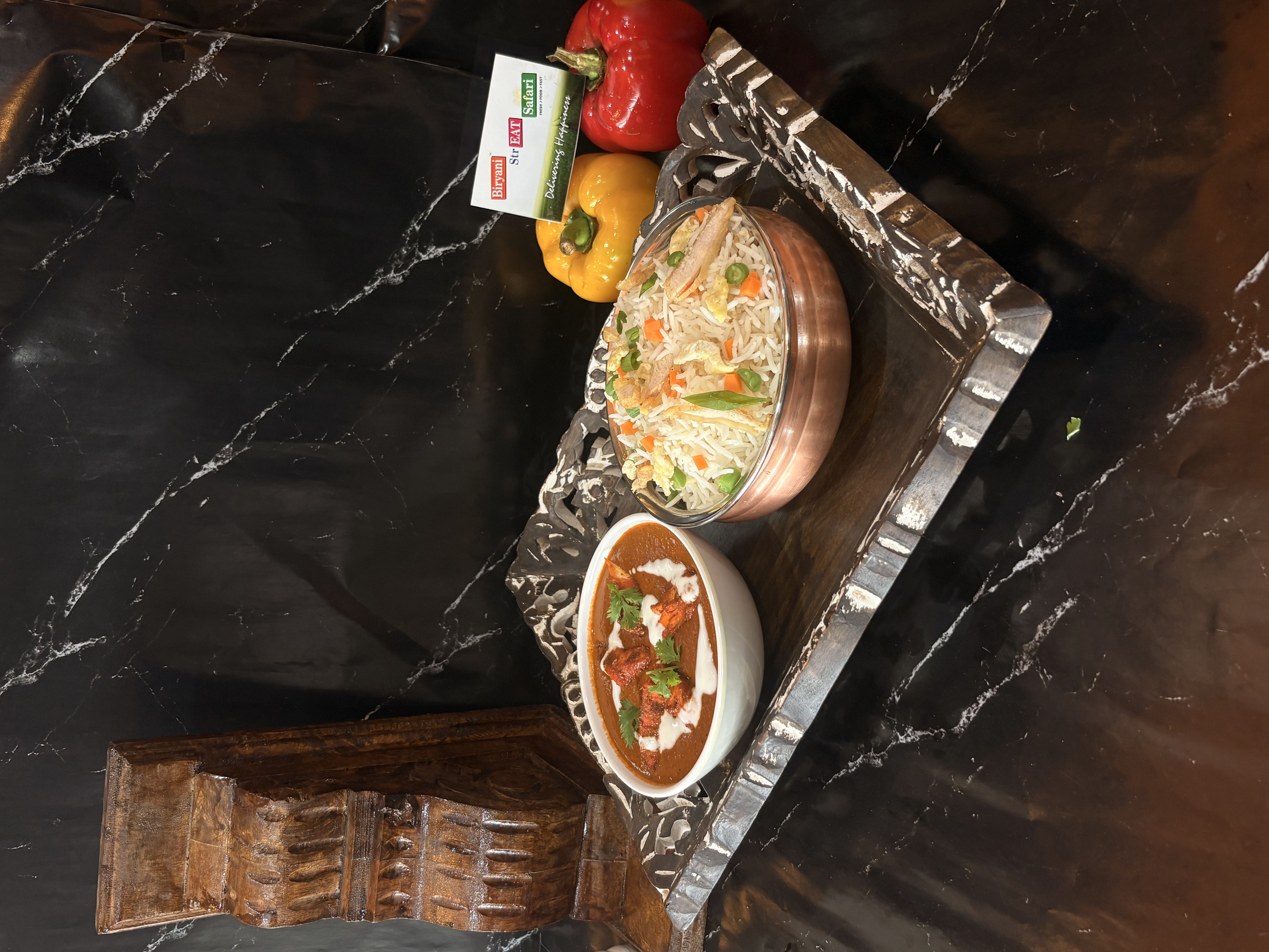 (  Combo -5  )  Chicken Fried Rice+Butter Chicken